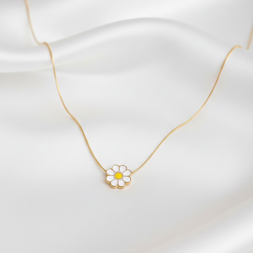 Anti-Tarnish Sun Flower Chain