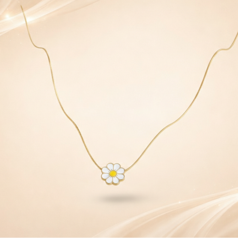 Anti-Tarnish Sun Flower Chain
